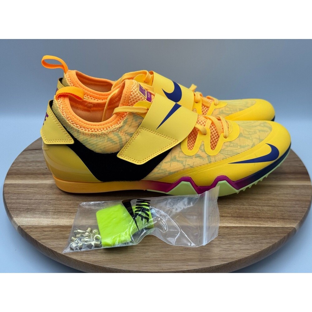Nike Zoom Pole Vault Elite Track Citron Pulse Spikes FZ9649-800 Men’s Size 8.5